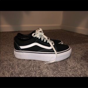 VANS - Black Old Skool Platforms